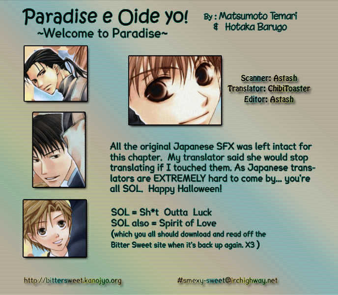 Paradise e Oide yo! Chapter 1 page 4 - Chapter 1
