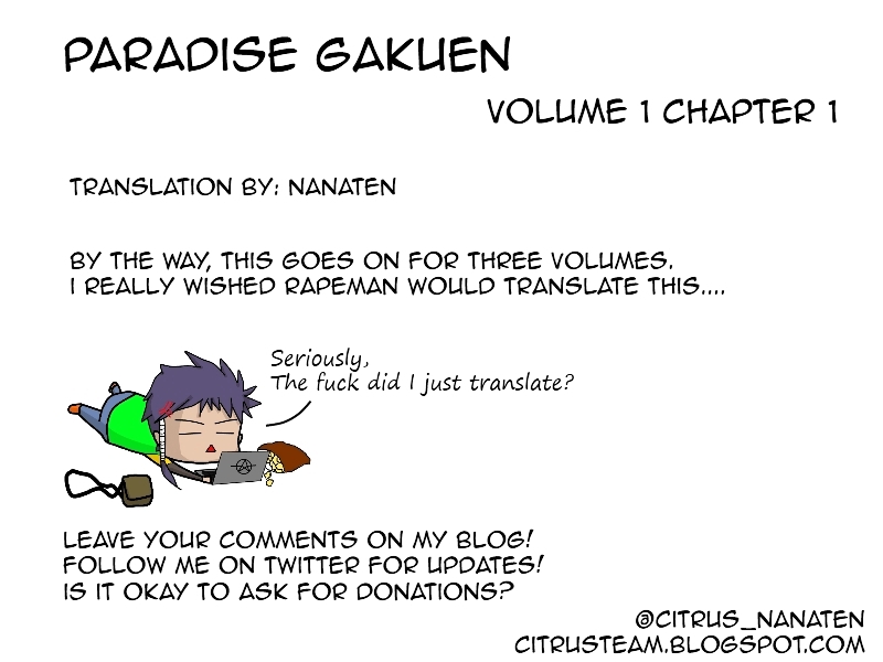 Paradise Gakuen Chapter 1 page 43 - Chapter 1 : Winding of The Birth of Miss Paradise Gakuen
