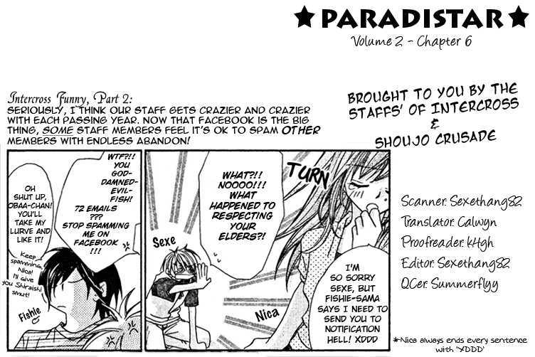Paradistar Chapter 6 page 1 - Chapter 6 : This is Show Biz