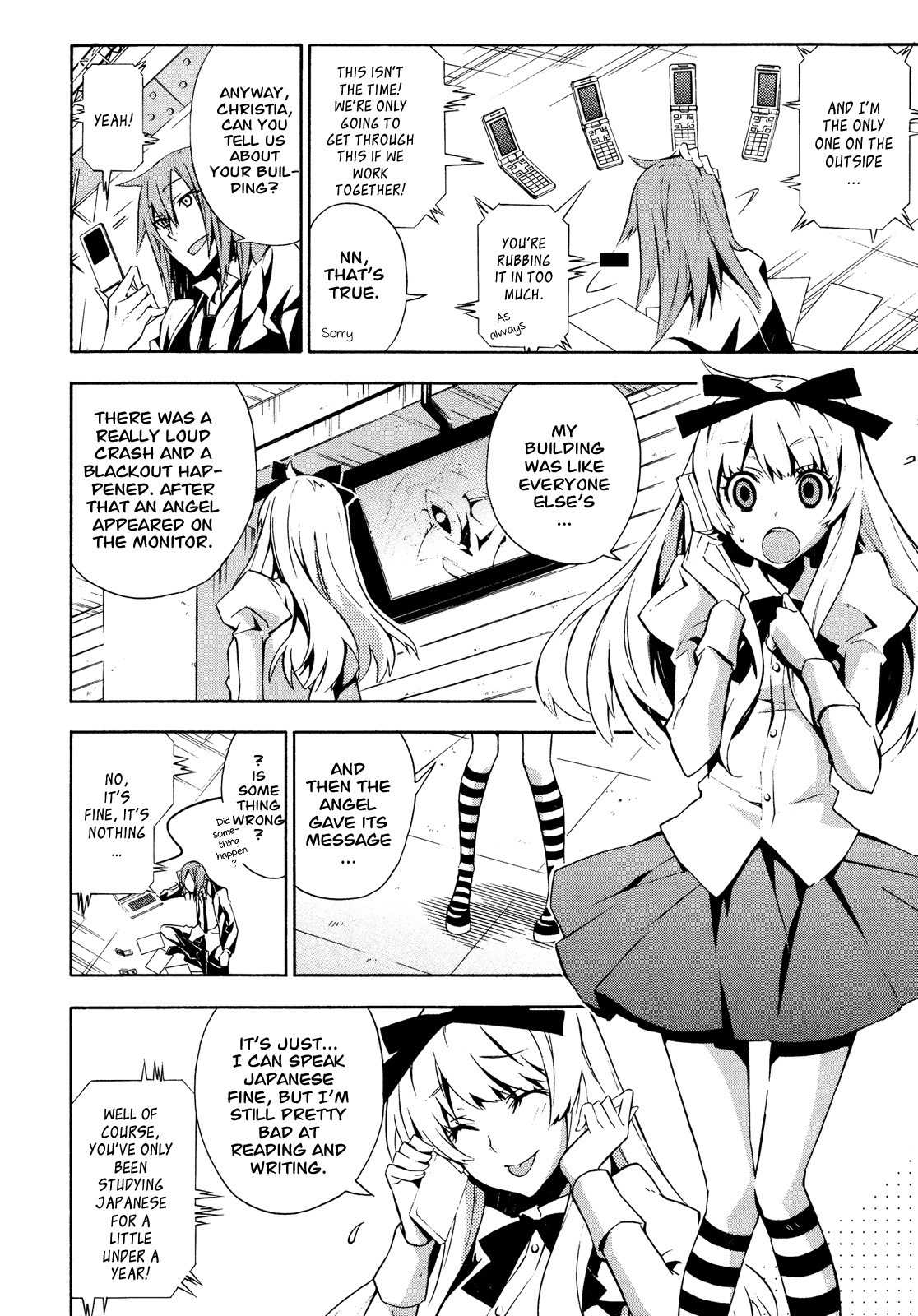 Paradox Blue Chapter 10 page 5 - Chapter 10: Angel Hazard vs. Four Angels (2): A Mysterious Person's Reminiscing