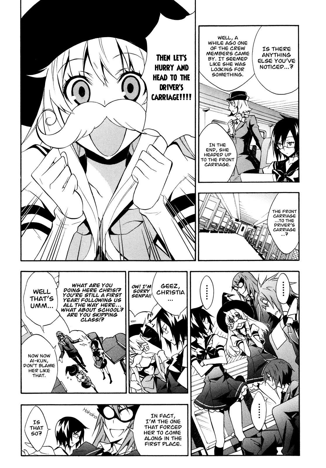 Paradox Blue Chapter 7 page 10 - Chapter 7: Express Train to Hell vs. Kalkiel (1): Mixing Rails, Trembling Feelings