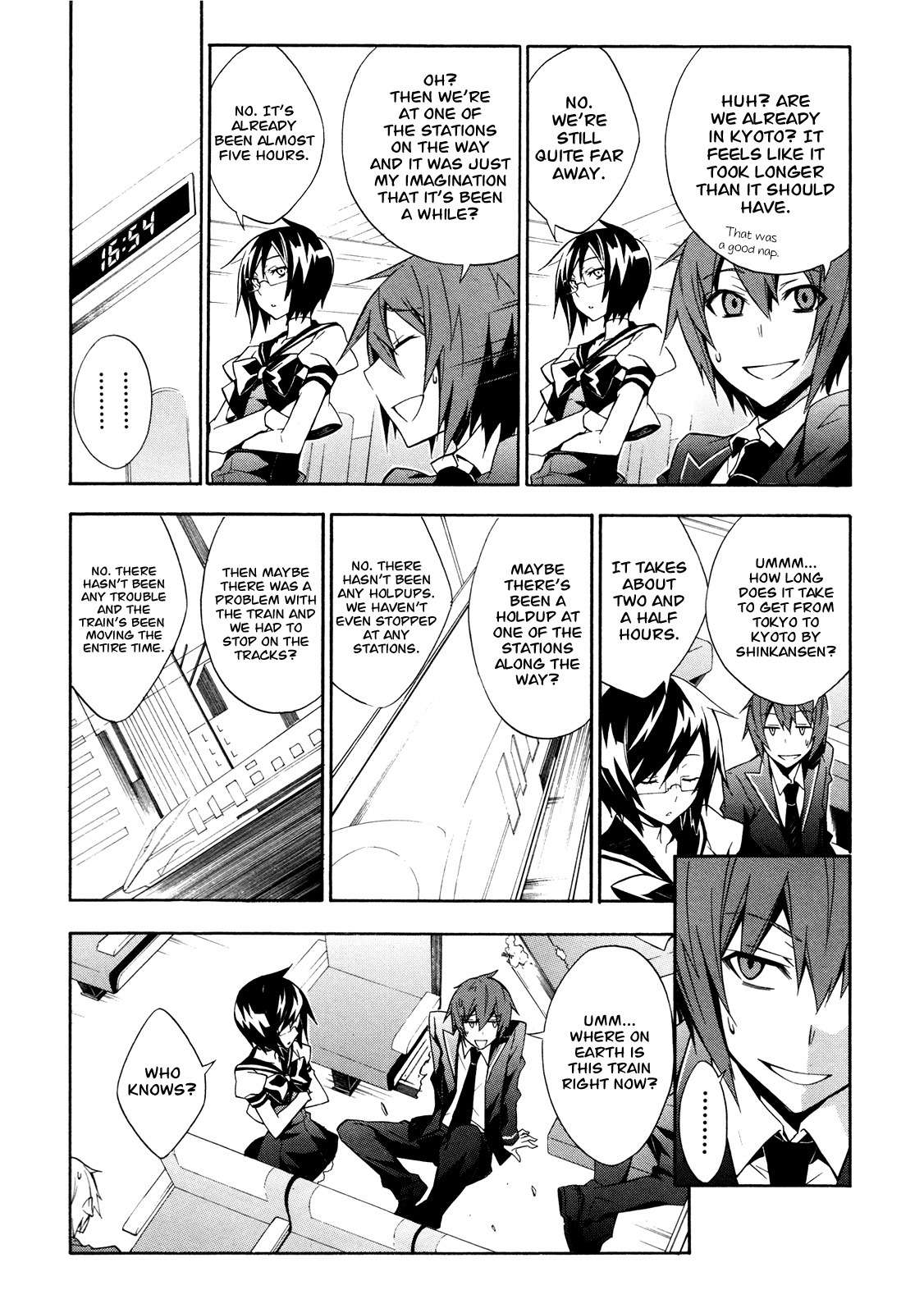 Paradox Blue Chapter 7 page 8 - Chapter 7: Express Train to Hell vs. Kalkiel (1): Mixing Rails, Trembling Feelings