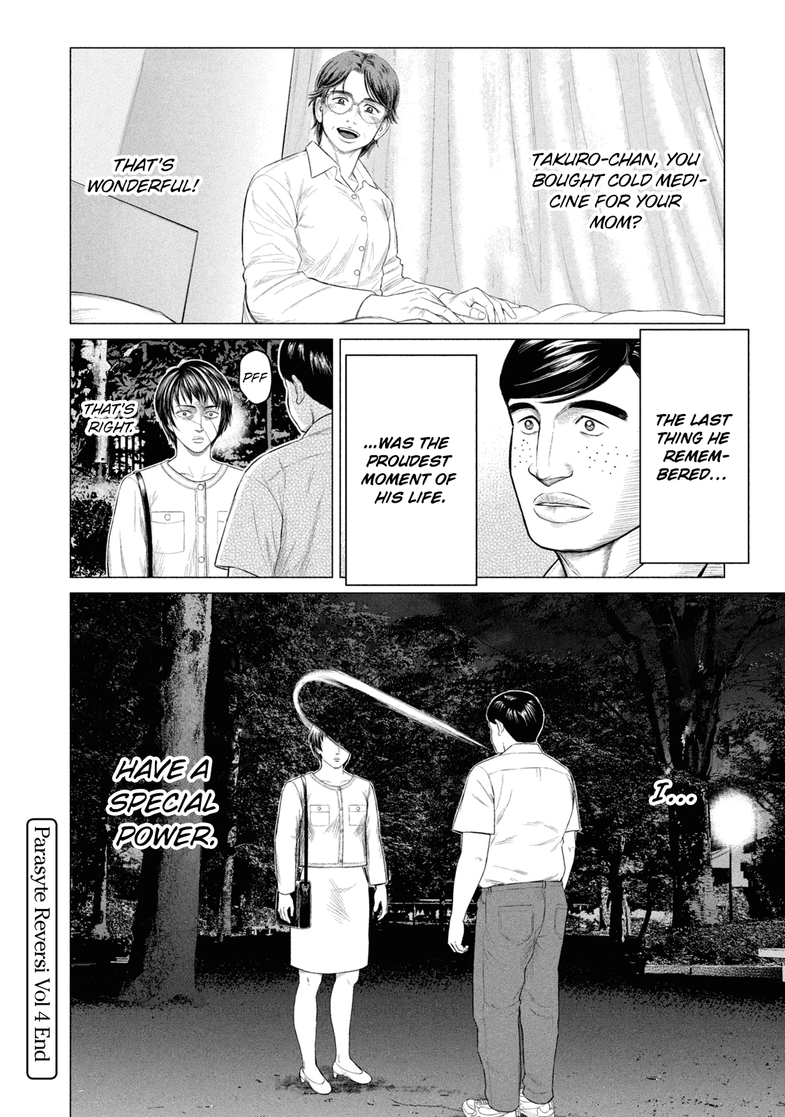 Parasyte Reversi Chapter 37.5 page 10 - Chapter 37.5: Omake - Fukami the Psychic