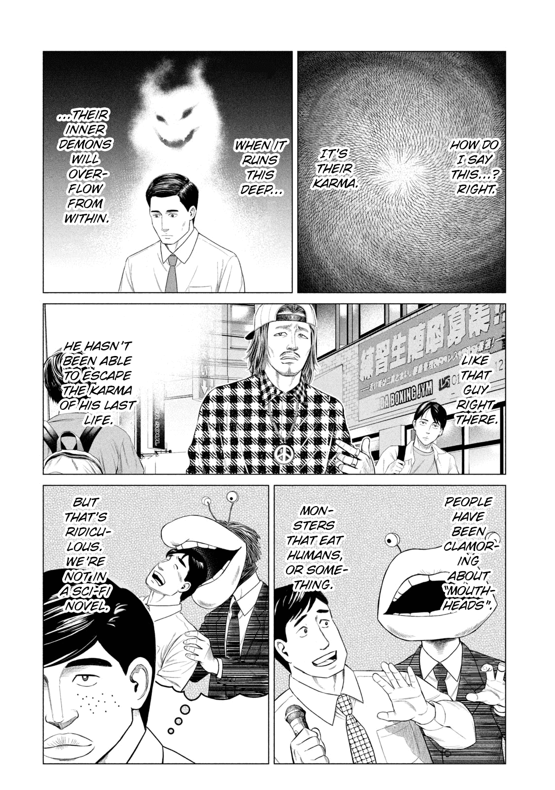 Parasyte Reversi Chapter 37.5 page 4 - Chapter 37.5: Omake - Fukami the Psychic