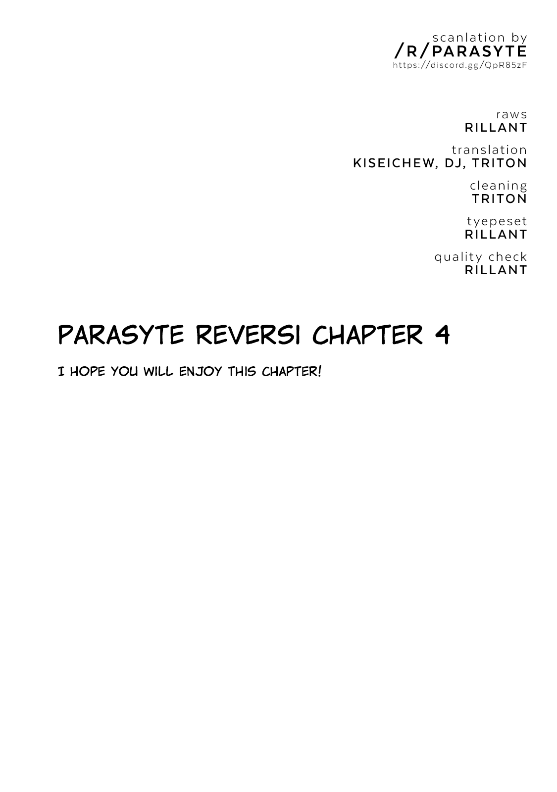 Parasyte Reversi Chapter 4 page 1 - Chapter 4: Diablo II