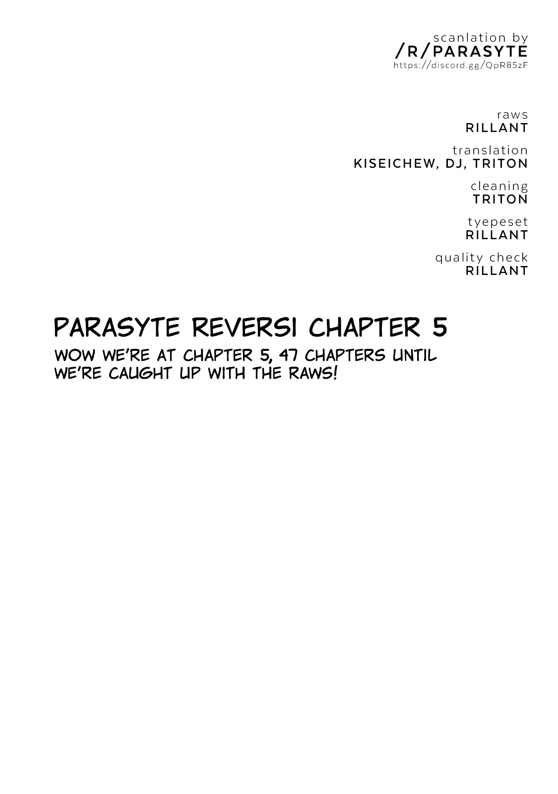 Parasyte Reversi Chapter 5 page 1 - Chapter 5: Diablo III