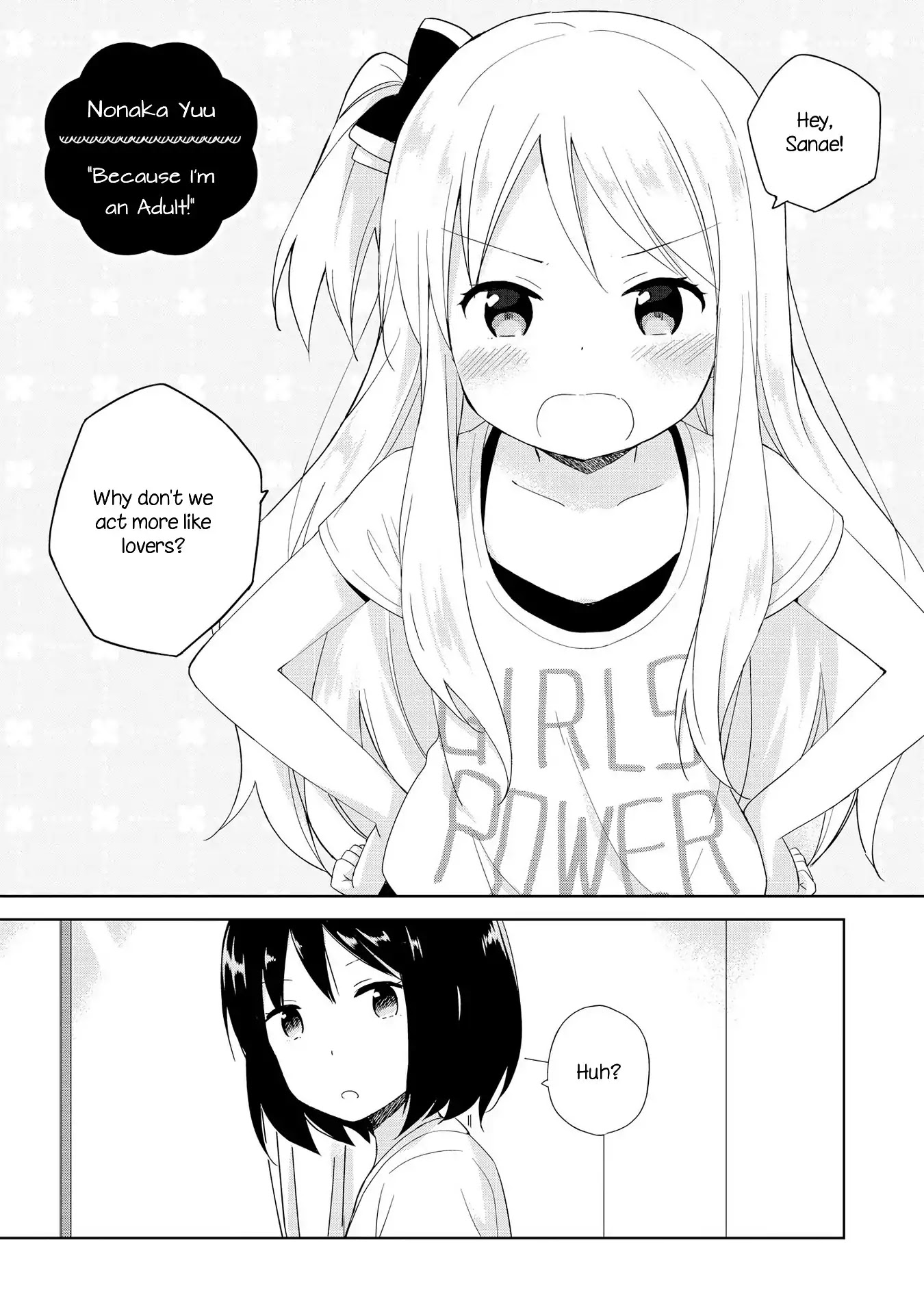 Parfait: Onee-loli Yuri Anthology Chapter 4 page 2 - Chapter 4: Because I'm an Adult! (Nonaka Yuu)