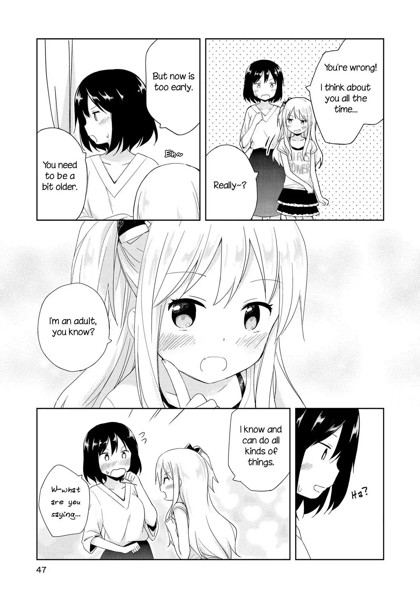 Parfait: Onee-loli Yuri Anthology Chapter 4 page 4 - Chapter 4: Because I'm an Adult! (Nonaka Yuu)