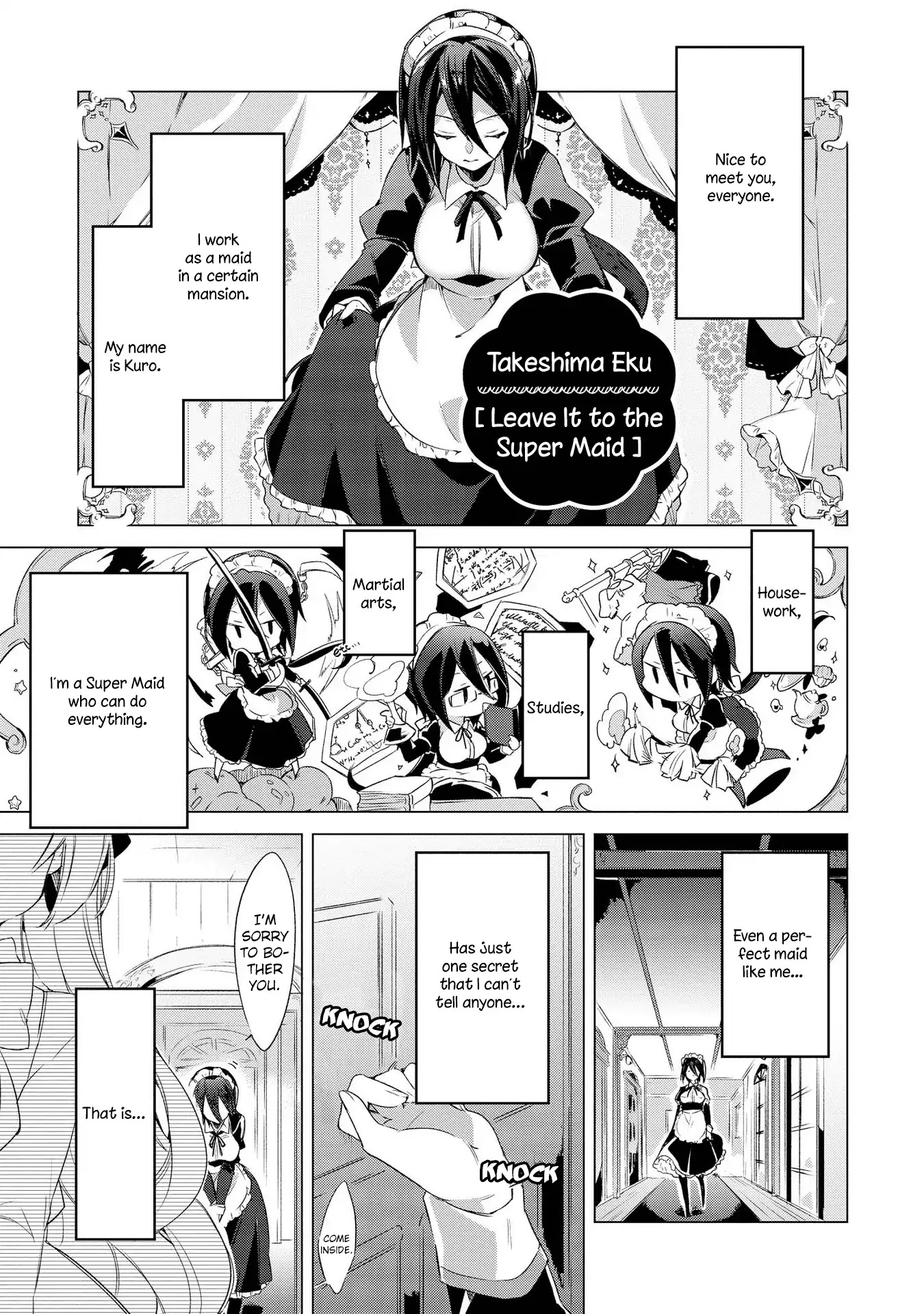 Parfait: Onee-loli Yuri Anthology Chapter 6 page 1 - Chapter 6: Leave It to the Super Maid (Takeshima Eku)