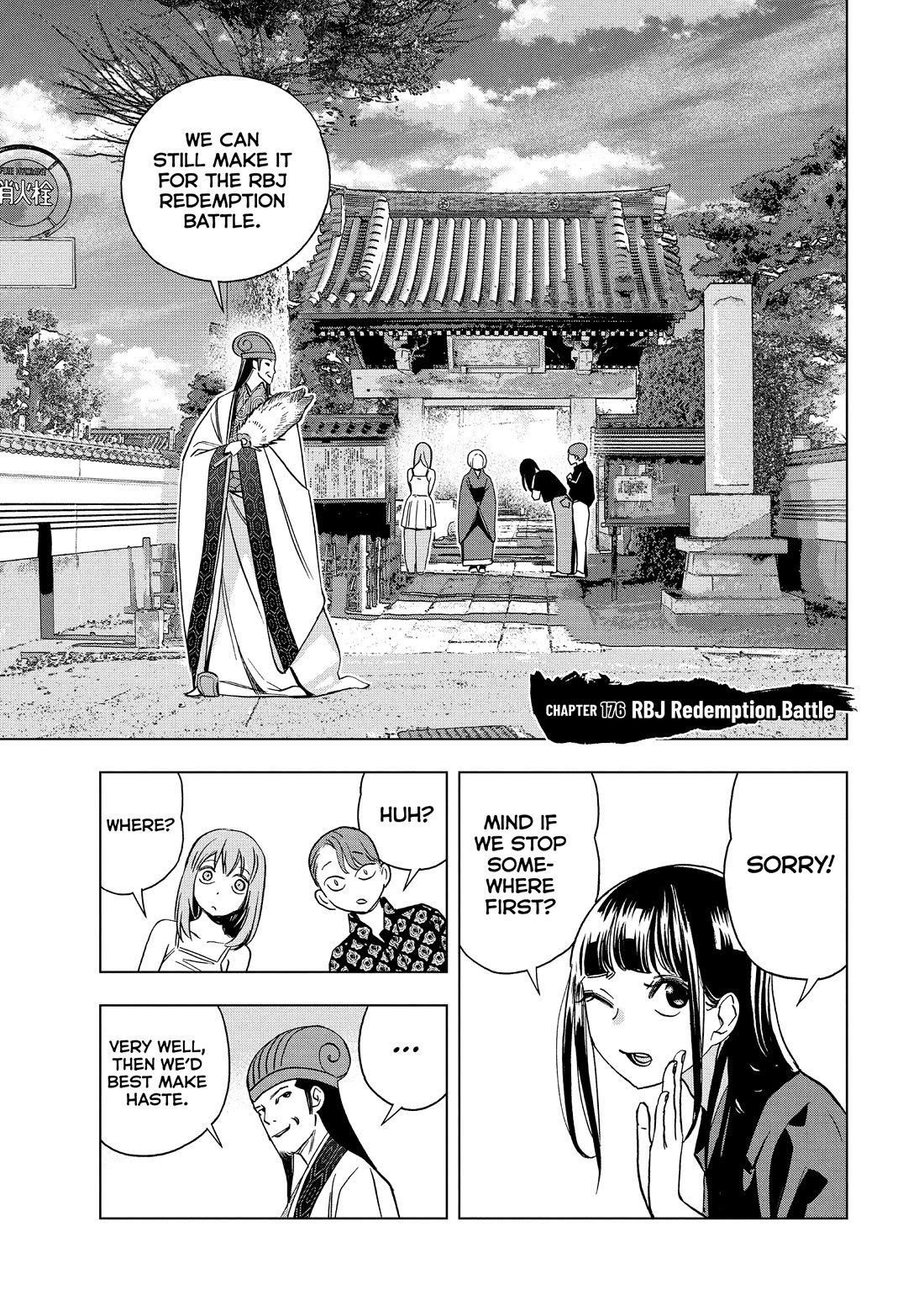 Paripi Koumei Chapter 176 thumbnail