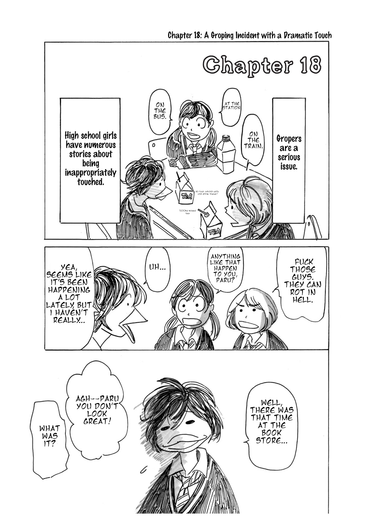 Paru's Graffiti Chapter 18 page 2 - Chapter 18: A Groping Incident with a Dramatic Touch