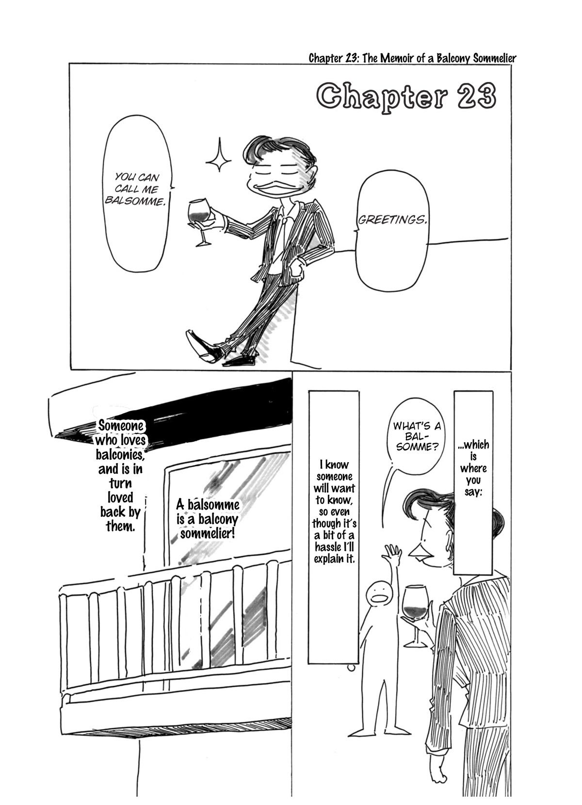 Paru's Graffiti Chapter 23 page 1 - Chapter 23: The Memoir of a Balcony Sommelier