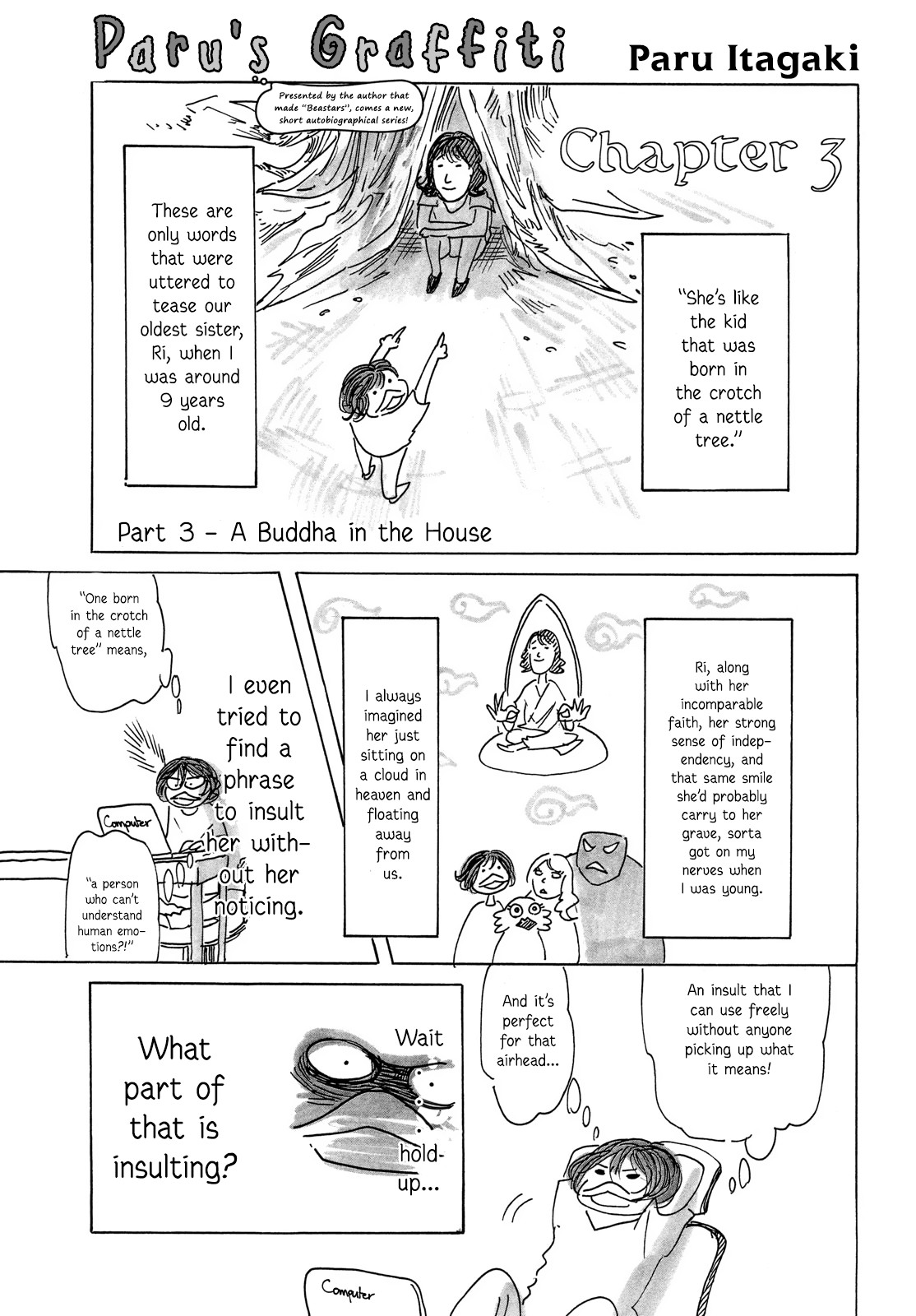 Paru's Graffiti Chapter 3 page 2 - Chapter 3: A Buddha in the House