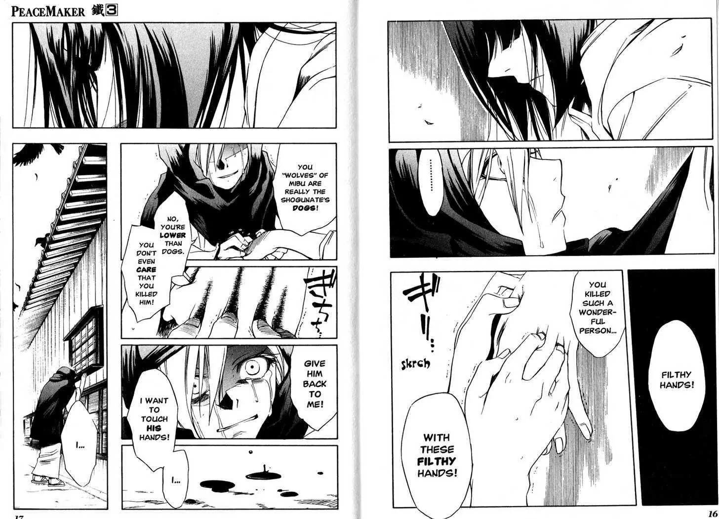 Peace Maker Kurogane Chapter 11 page 10 - Chapter 11: Tears