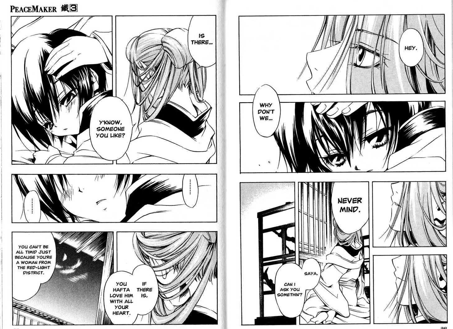 Peace Maker Kurogane Chapter 11 page 16 - Chapter 11: Tears