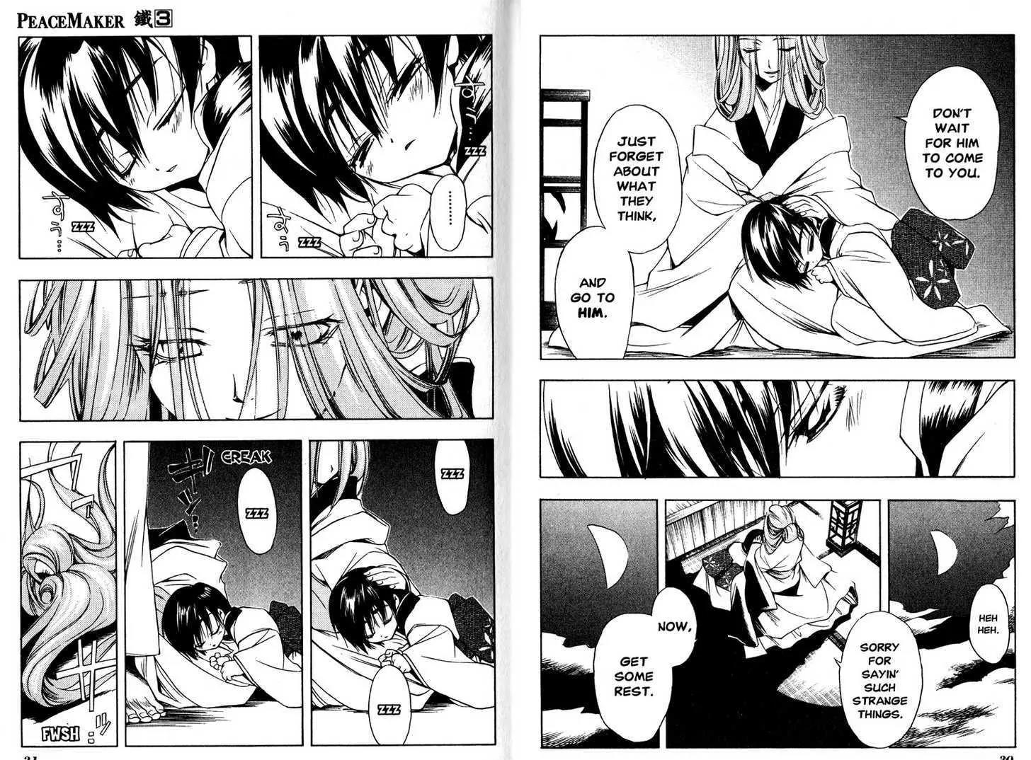 Peace Maker Kurogane Chapter 11 page 17 - Chapter 11: Tears