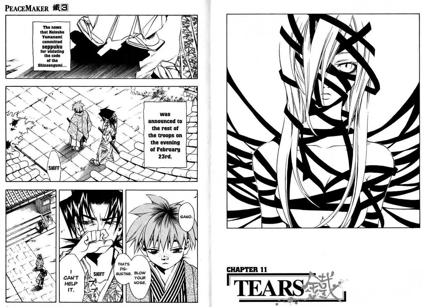 Peace Maker Kurogane Chapter 11 page 4 - Chapter 11: Tears