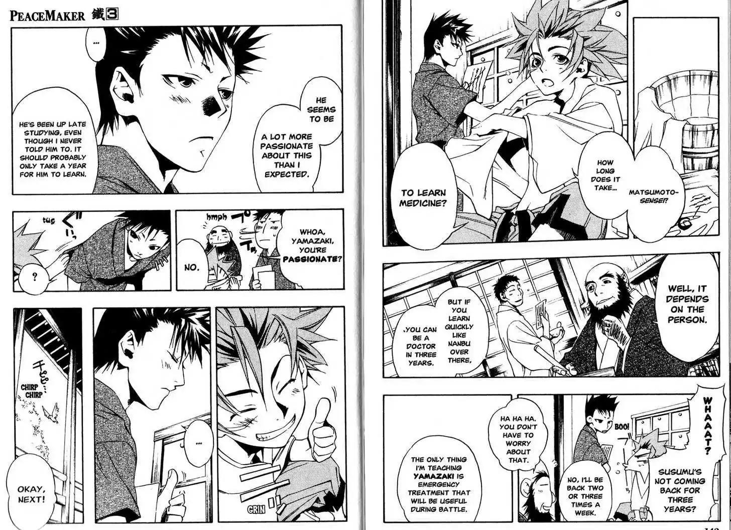 Peace Maker Kurogane Chapter 15 page 3 - Chapter 15: Sickness