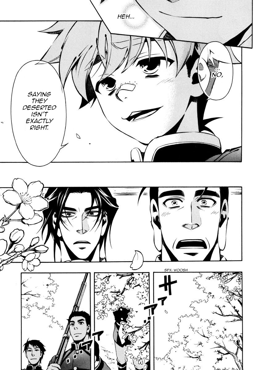 Peace Maker Kurogane Chapter 53 page 13 - Chapter 53: Sakura