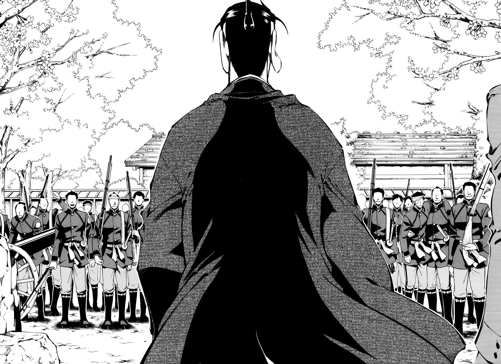 Peace Maker Kurogane Chapter 53 page 14 - Chapter 53: Sakura