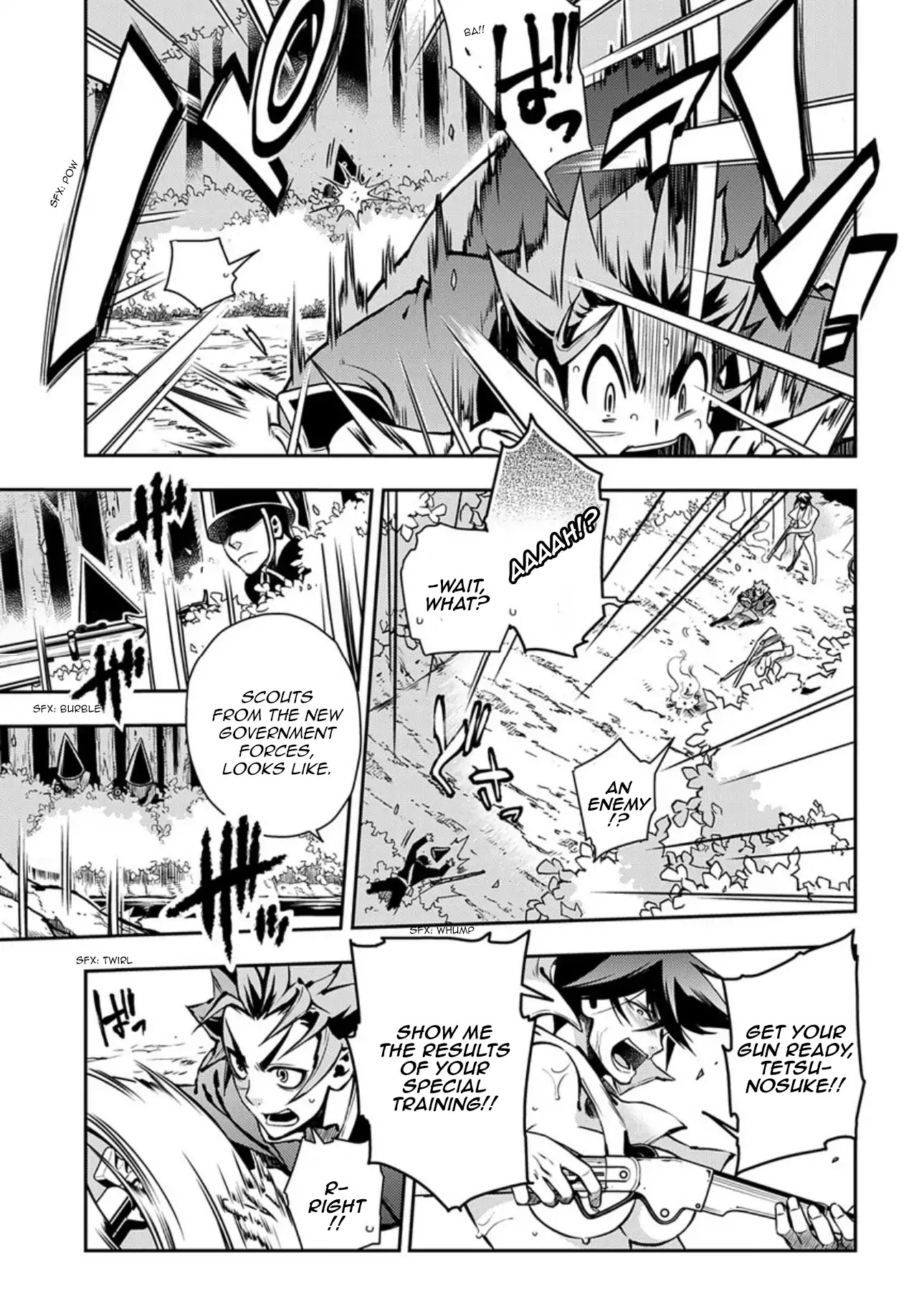 Peace Maker Kurogane Chapter 86 page 19 - Chapter 86: Drills