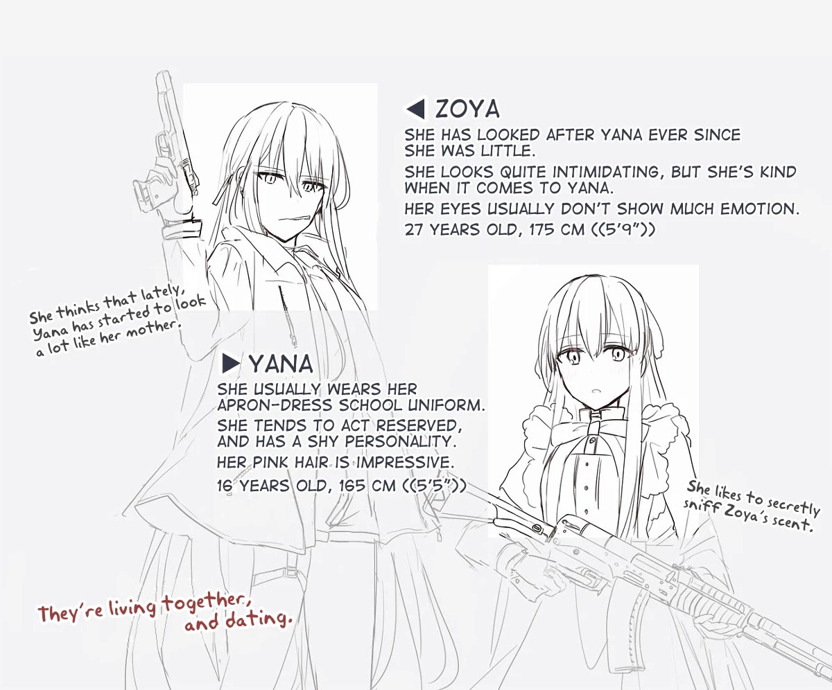 Peaceful Yuri Manga Chapter 6 page 2 - Chapter 6: Character introduction