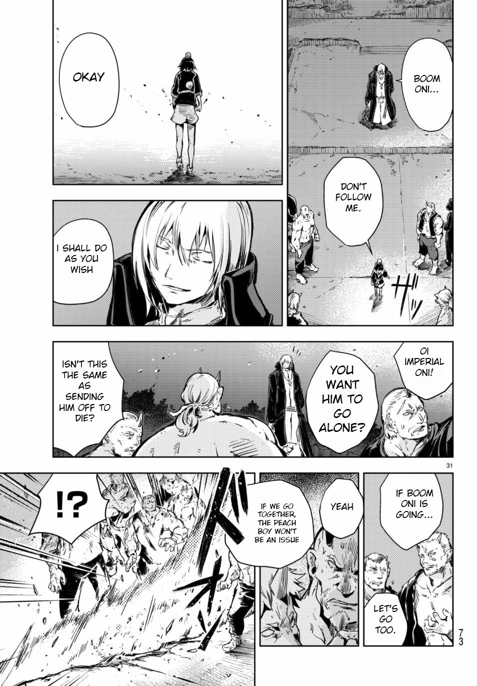 Peach Boy Riverside Chapter 17 page 32 - Chapter 17: Oni and Assembly