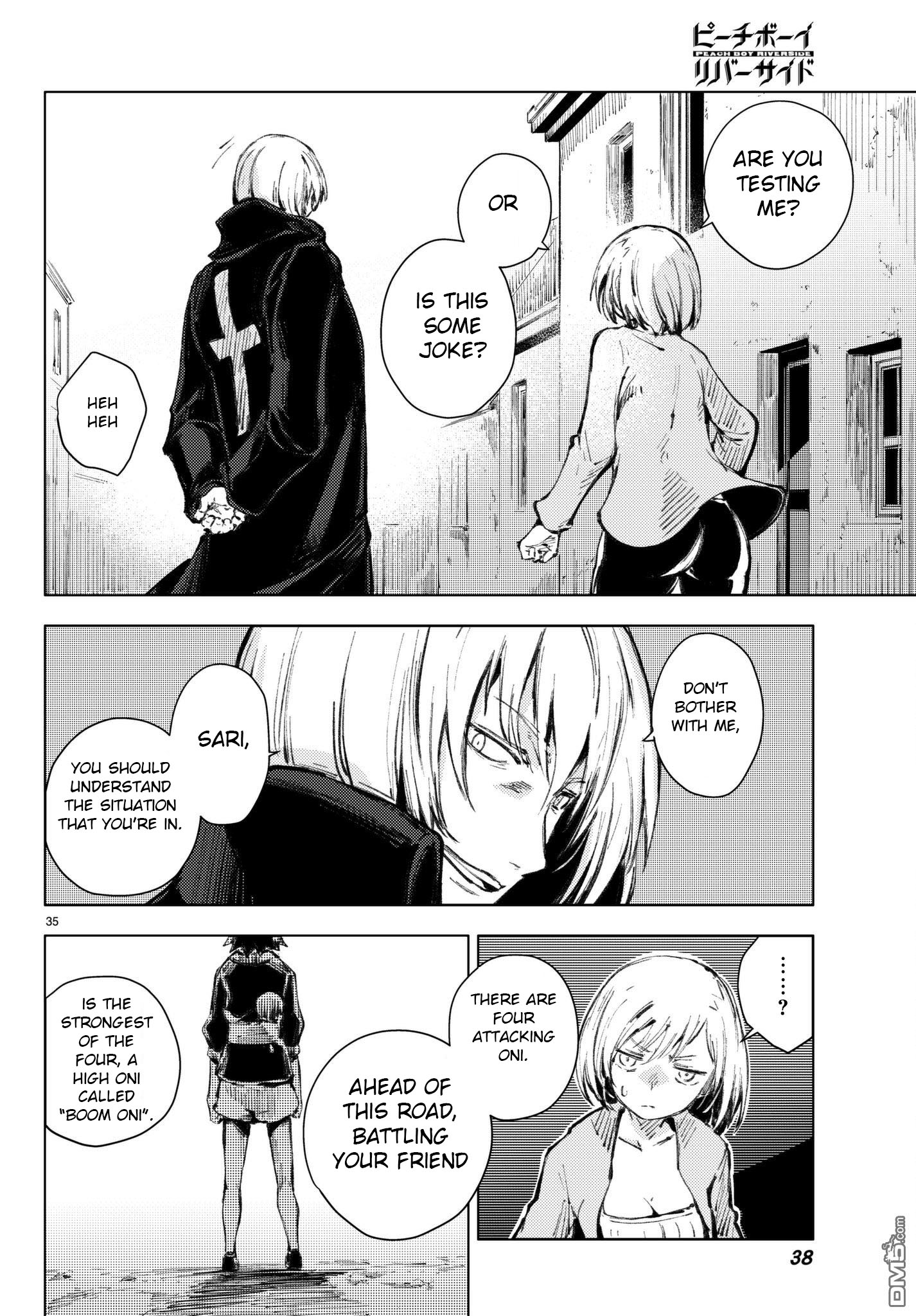 Peach Boy Riverside Chapter 20 page 35 - Chapter 20: the hand held and the one not held