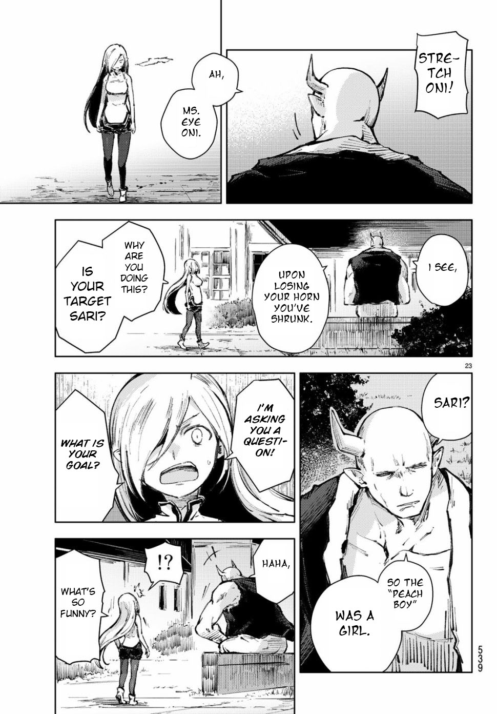 Peach Boy Riverside Chapter 21 page 23 - Chapter 21: eye oni and karrot