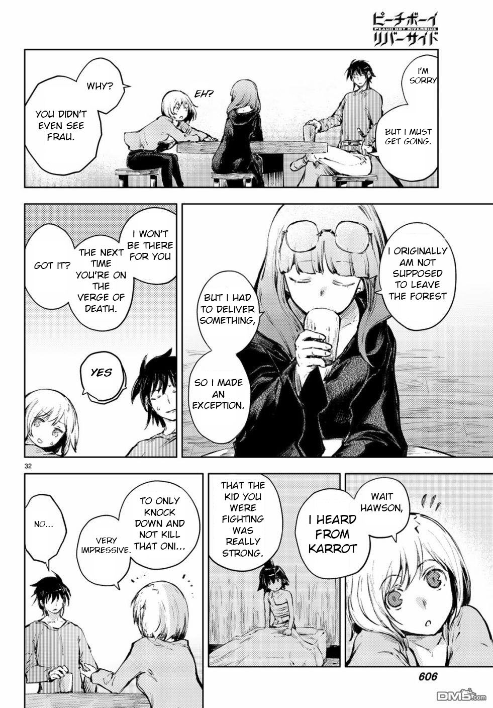 Peach Boy Riverside Chapter 23 page 32 - Chapter 23: battle and hatred