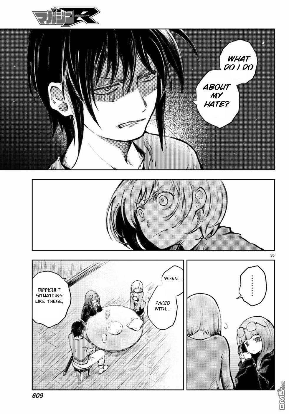 Peach Boy Riverside Chapter 23 page 35 - Chapter 23: battle and hatred