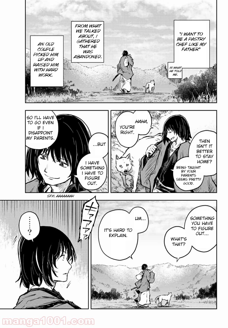Peach Boy Riverside Chapter 34 page 15 - Chapter 34: mikoto and sword
