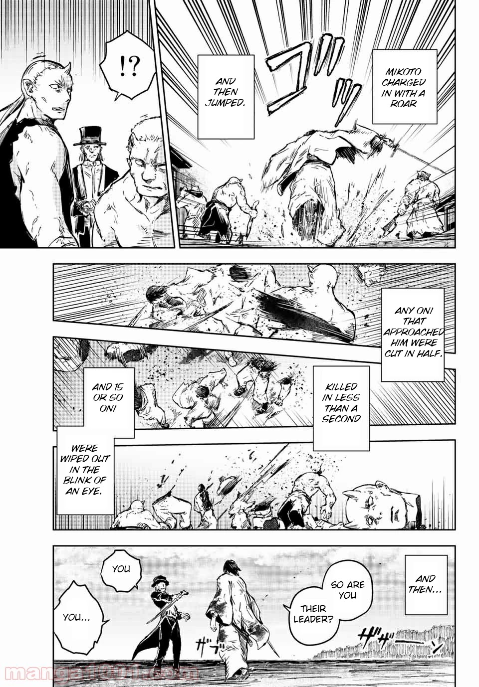 Peach Boy Riverside Chapter 34 page 19 - Chapter 34: mikoto and sword