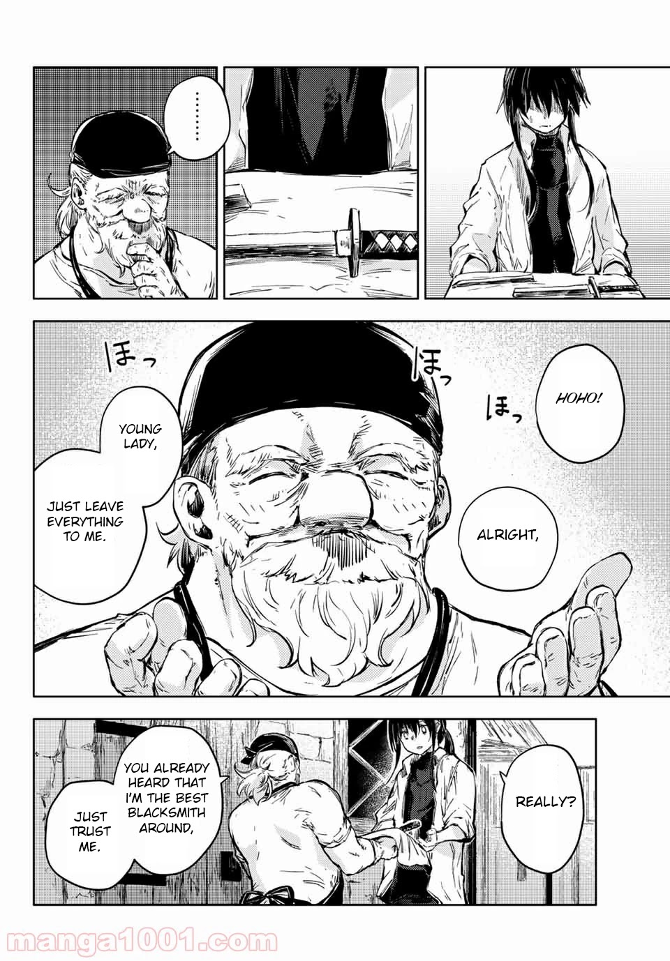 Peach Boy Riverside Chapter 34 page 4 - Chapter 34: mikoto and sword