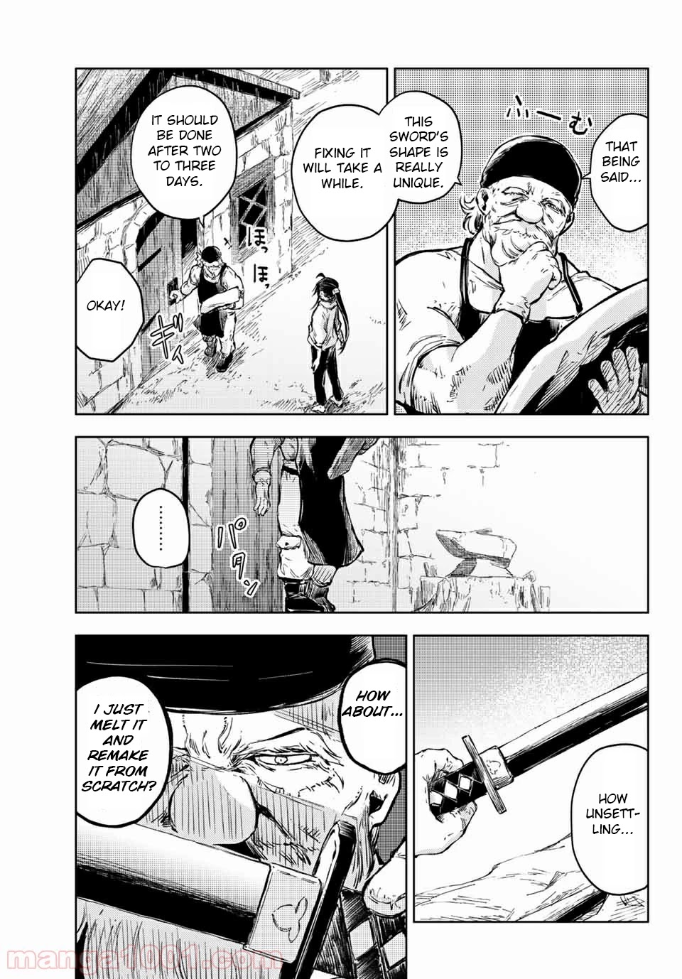 Peach Boy Riverside Chapter 34 page 5 - Chapter 34: mikoto and sword