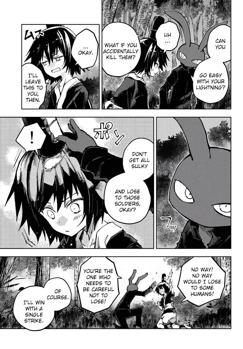 Peach Boy Riverside Chapter 60 page 5 - Chapter 60: The black rabbit and the zealot