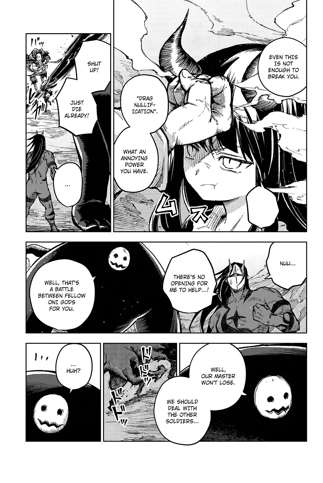 Peach Boy Riverside Chapter 64 page 15 - Chapter 64: Masked Oni God and Thinking Oni God