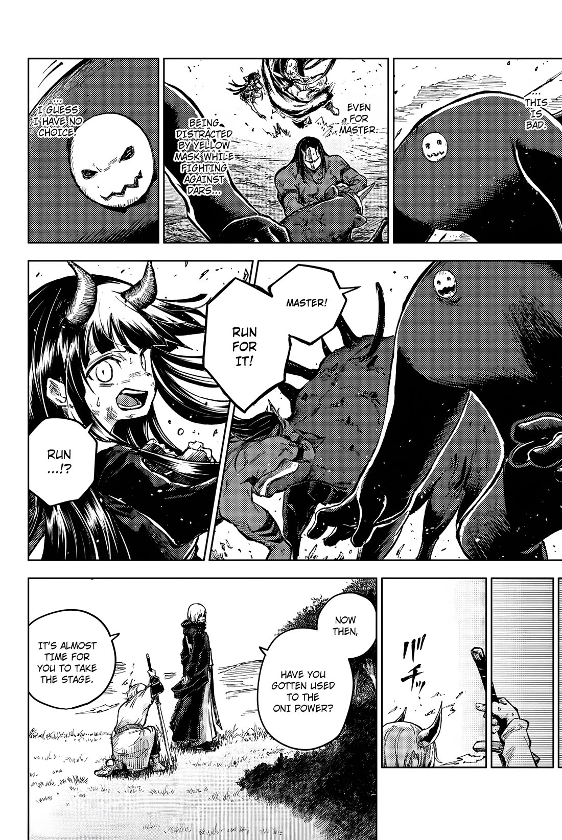 Peach Boy Riverside Chapter 64 page 20 - Chapter 64: Masked Oni God and Thinking Oni God