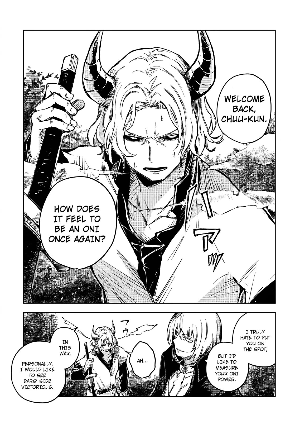 Peach Boy Riverside Chapter 64 page 21 - Chapter 64: Masked Oni God and Thinking Oni God