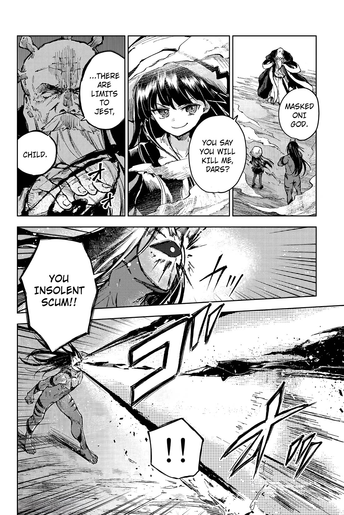 Peach Boy Riverside Chapter 64 page 4 - Chapter 64: Masked Oni God and Thinking Oni God