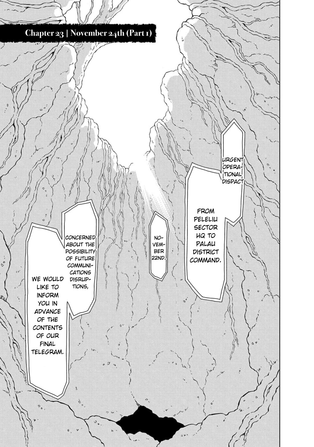 Peleliu: Guernica of Paradise Chapter 23 page 1 - Chapter 23: November 24th (Part 1)