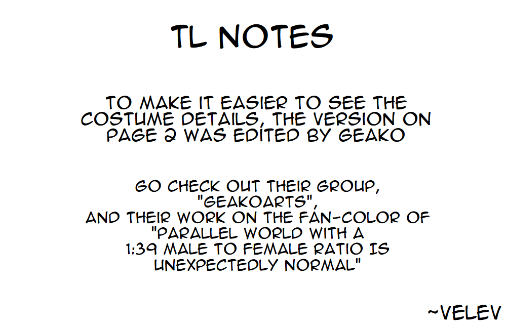 PenSis Twitter Shorts Chapter 18.2 page 3 - Chapter 18.2: The author loves their favorite character so much, that she cosplays as them
