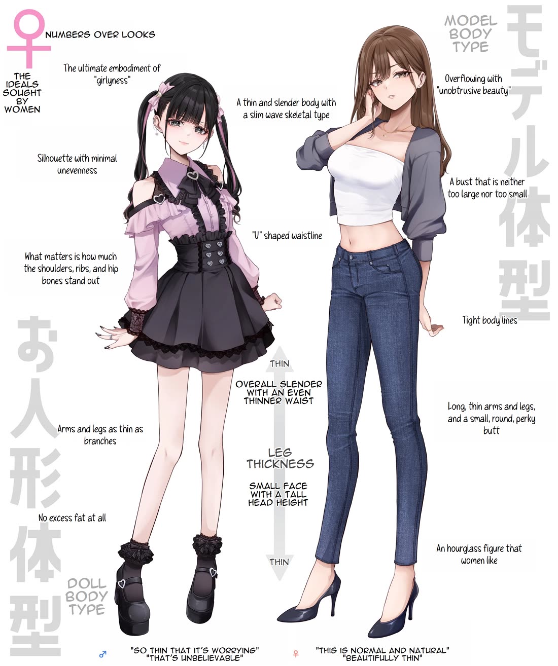 PenSis Twitter Shorts Chapter 23 page 2 - Chapter 23: The ideal female body type, according to the different genders
