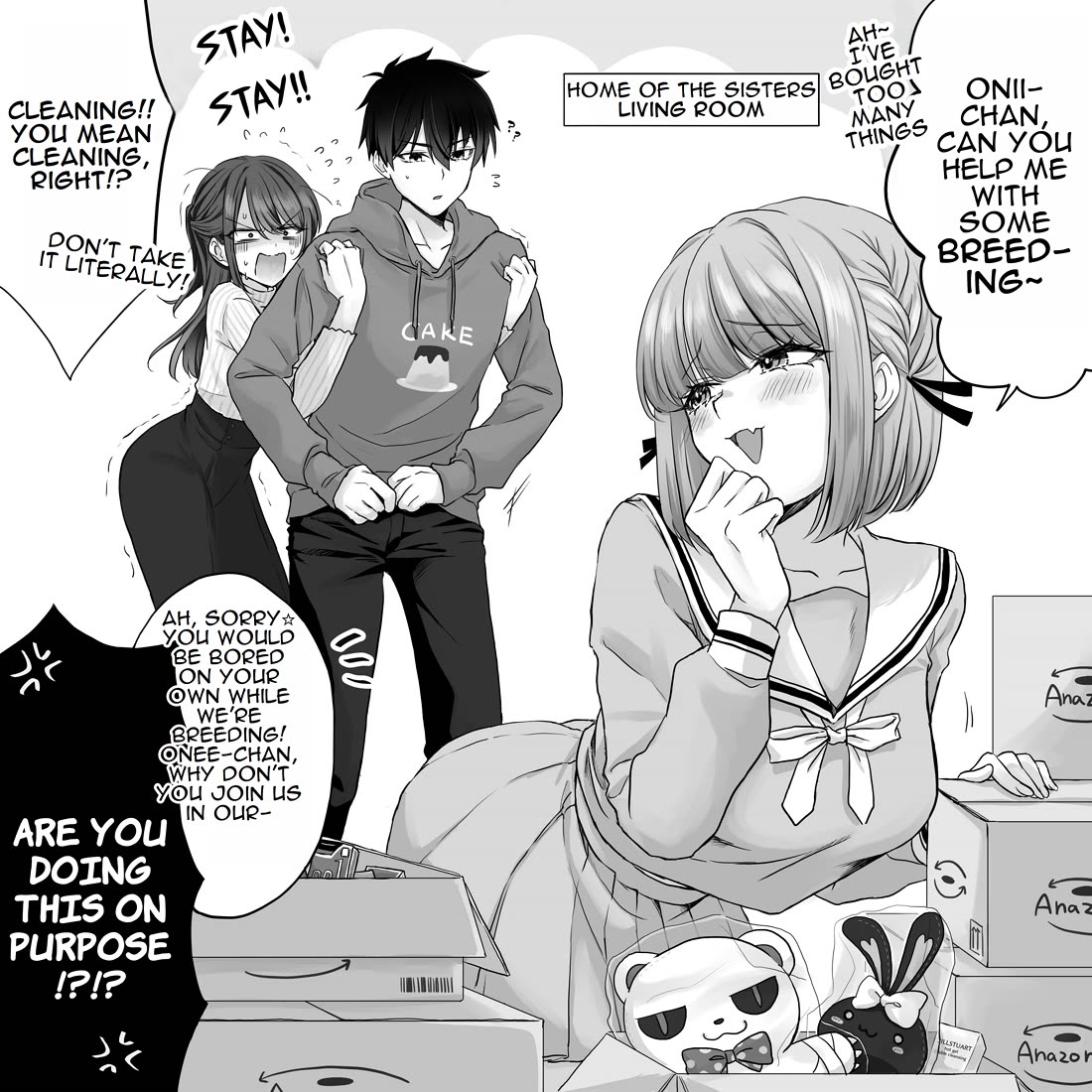 PenSis Twitter Shorts Chapter 5 page 1 - Chapter 5: An admirable little sister helping in her older sister's romantic pursuits