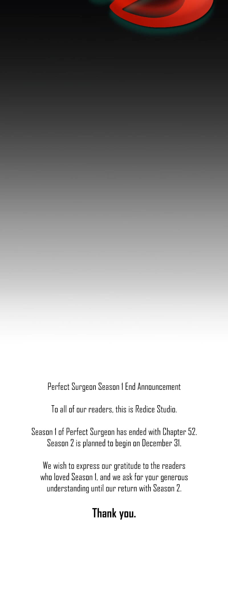 Perfect Surgeon Chapter 52 page 53 - Chapter 52: Season 1 END