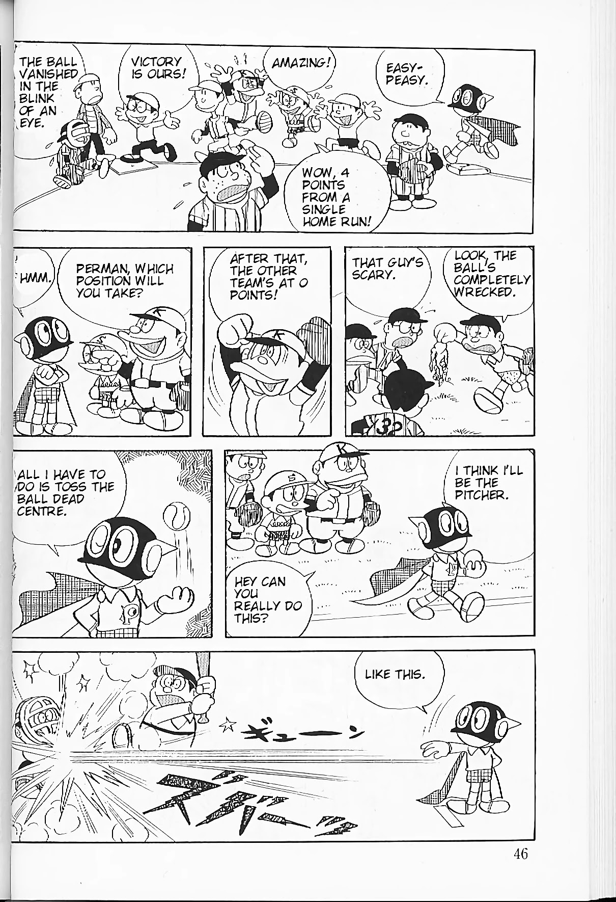 Perman Chapter 3 page 10 - Chapter 3: A 2 Man Baseball Game