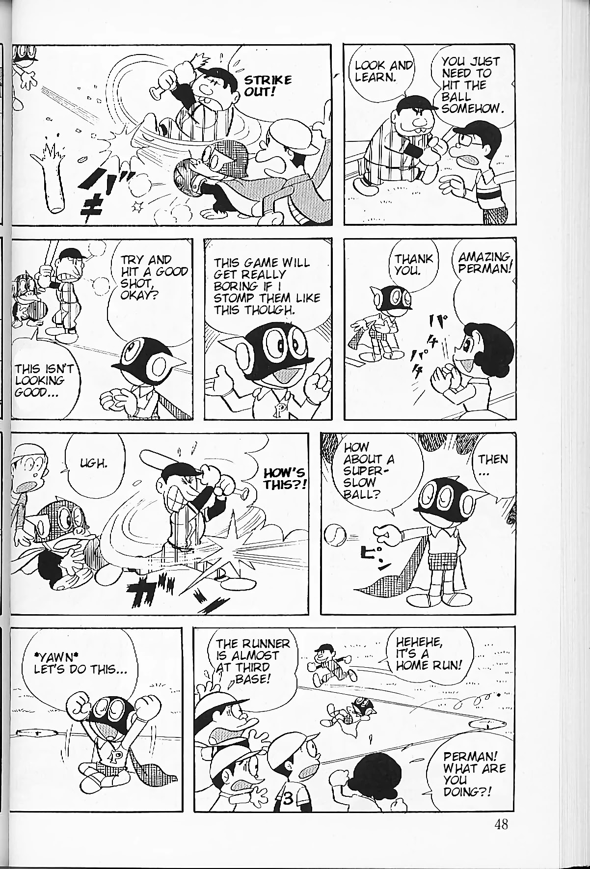 Perman Chapter 3 page 12 - Chapter 3: A 2 Man Baseball Game