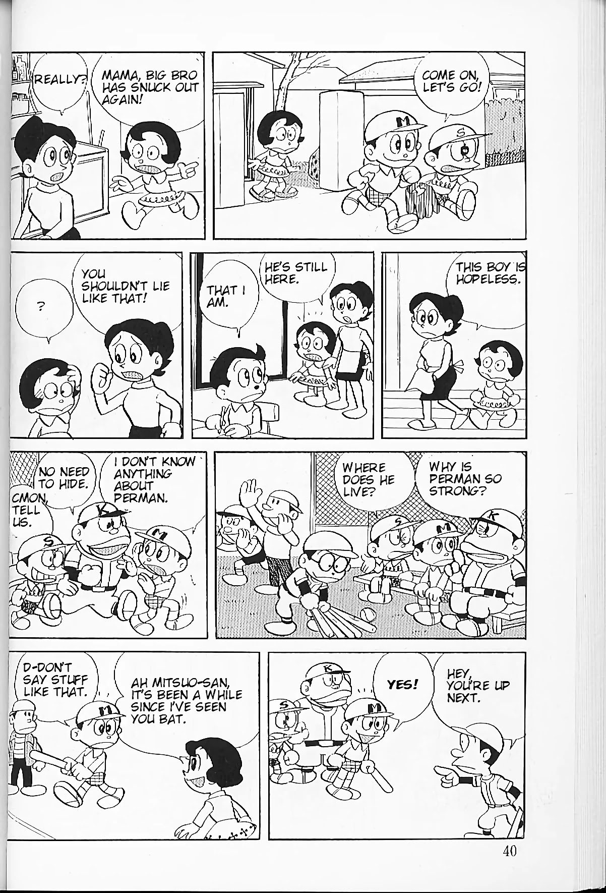 Perman Chapter 3 page 4 - Chapter 3: A 2 Man Baseball Game