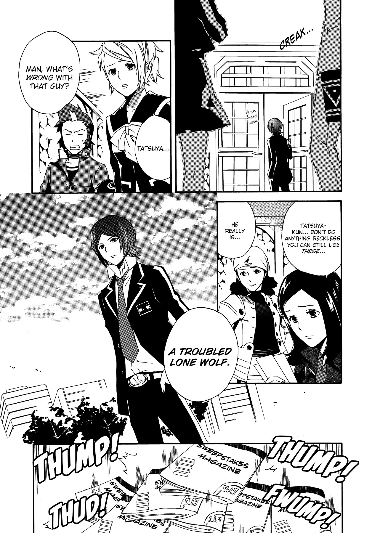 Persona 2: Tsumi Comic Anthology Chapter 13 page 7 - Chapter 13: The Troubled Lone Wolf