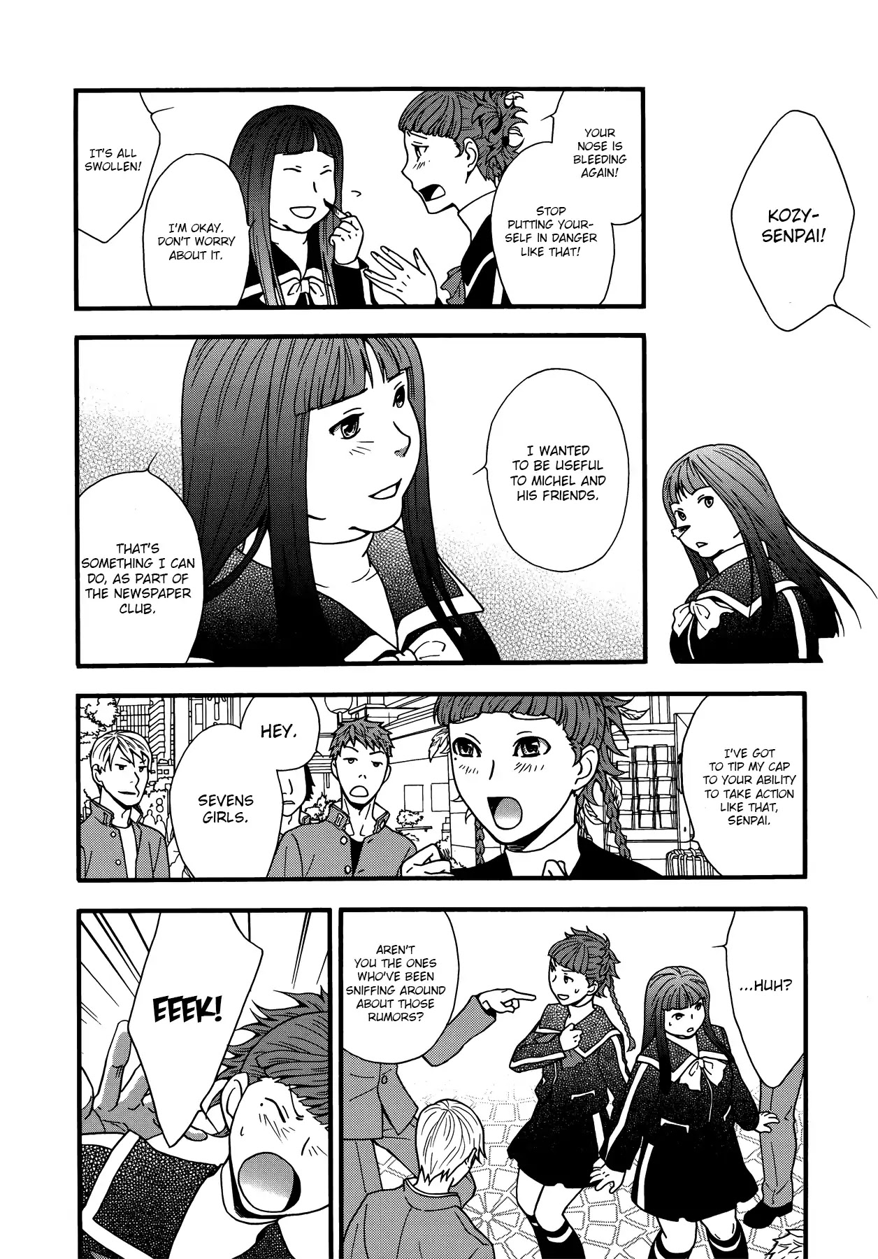 Persona 2: Tsumi Comic Anthology Chapter 7 page 8 - Chapter 7: The Truth About Seven Sisters High School's Head of the N...